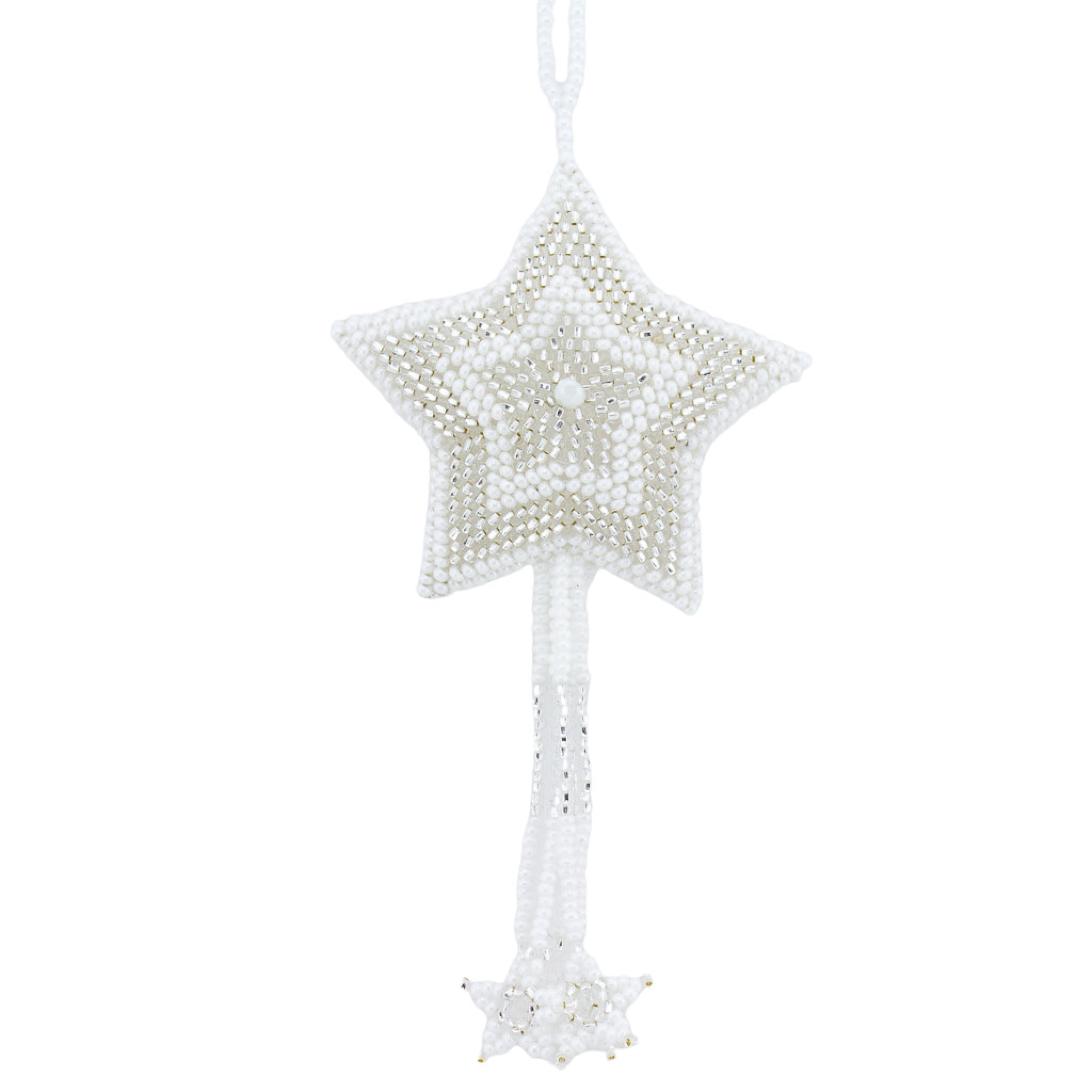 Five point clear glass star ornament,Uniquely Yours. Transform your space  into a magical place