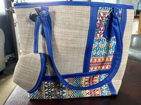 “L” Embroidered Handbag