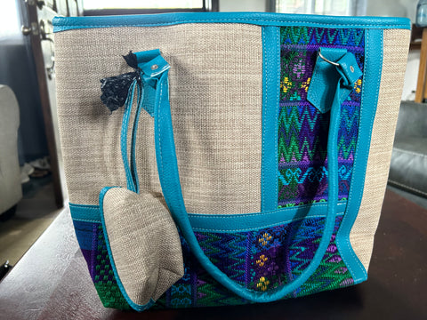“L” Embroidered Handbag