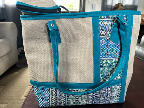 “L” Embroidered Handbag