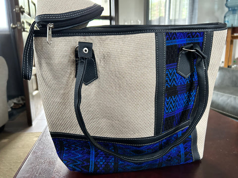 “L” Embroidered Handbag