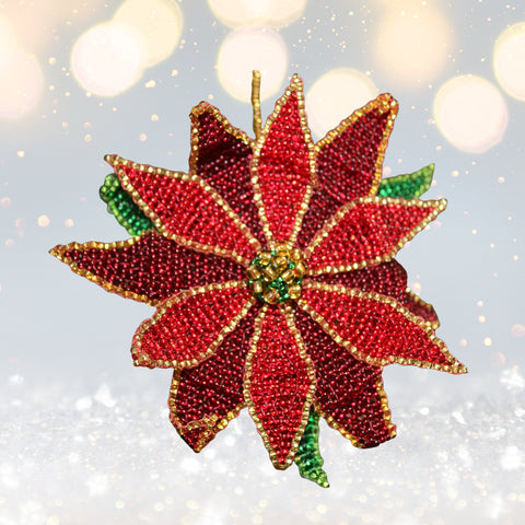 Poinsettia Ornament