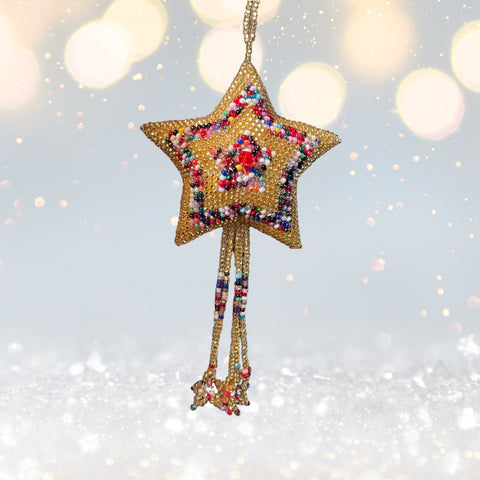 Star Ornament - Five Point (colors available)