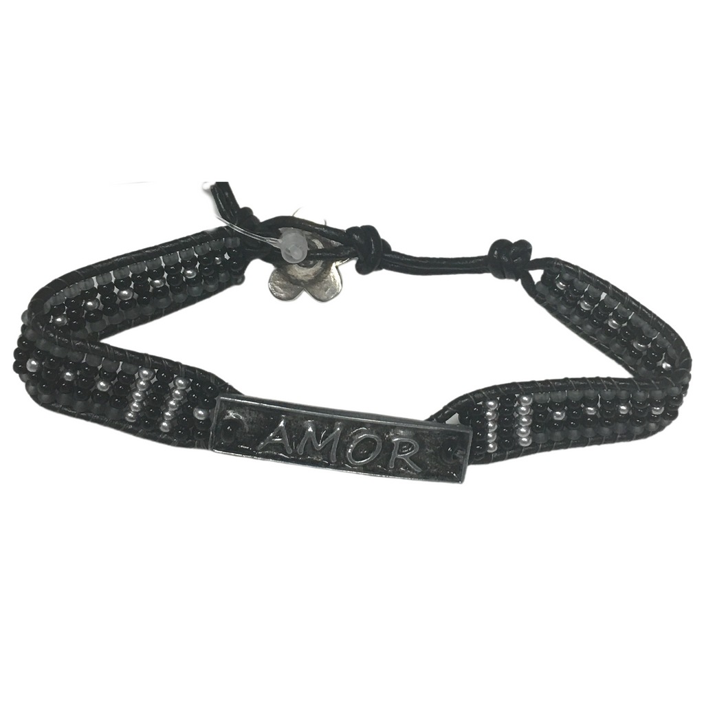 AMOR Leather Bracelet