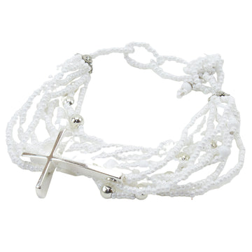 Ana Lu Bracelet with Cross (colors available)