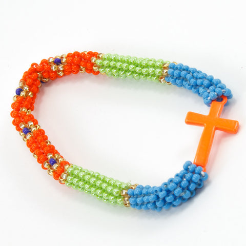 Faith Metal Cross Bracelet (colors available)