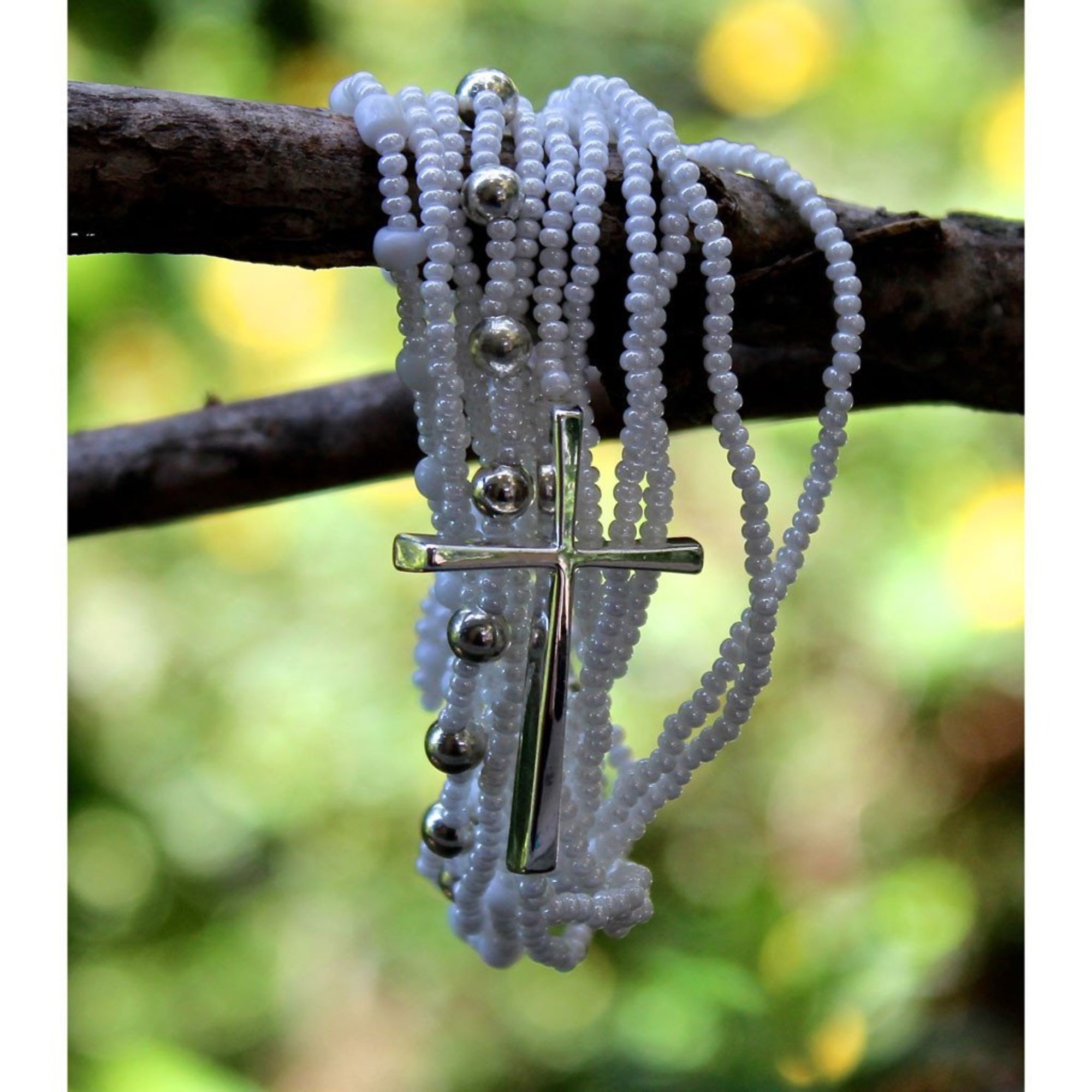 Ana Lu Bracelet with Cross - WOMEN OF HOPE
